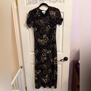 Green Box USA Maxi stretch beaded dress, size M.